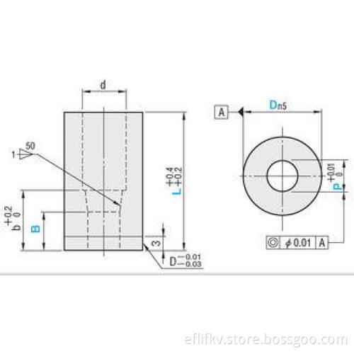 Extra Long Type Button Die TiN Coating DIN / ISO oblong squ